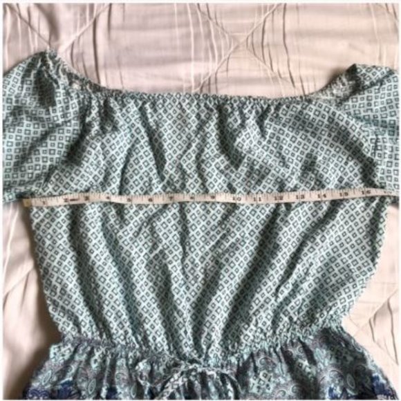 💠 Blue Patterned Romper 💠 - Picture 14 of 15